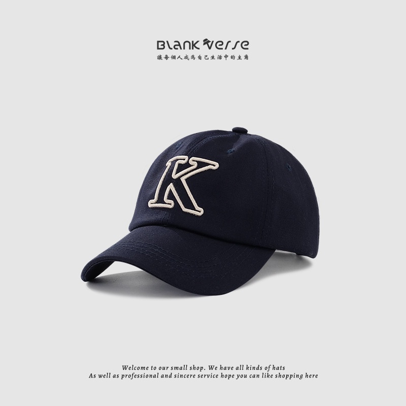 Nón Lưỡi Trai Mềm Thêu Chữ K Cá Tính Thời Trang Cho Cặp Đôi