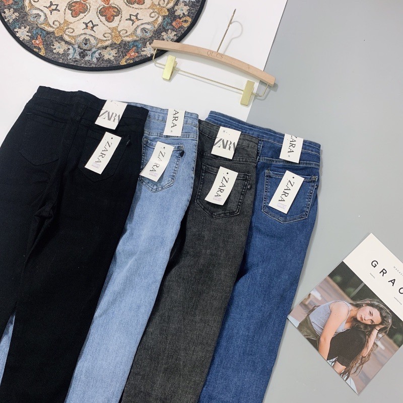 QJN3 - QUẦN JEAN SKIN TRƠN ZZ 4 MÀU CHO NỮ MÃ 11-13 | BigBuy360 - bigbuy360.vn
