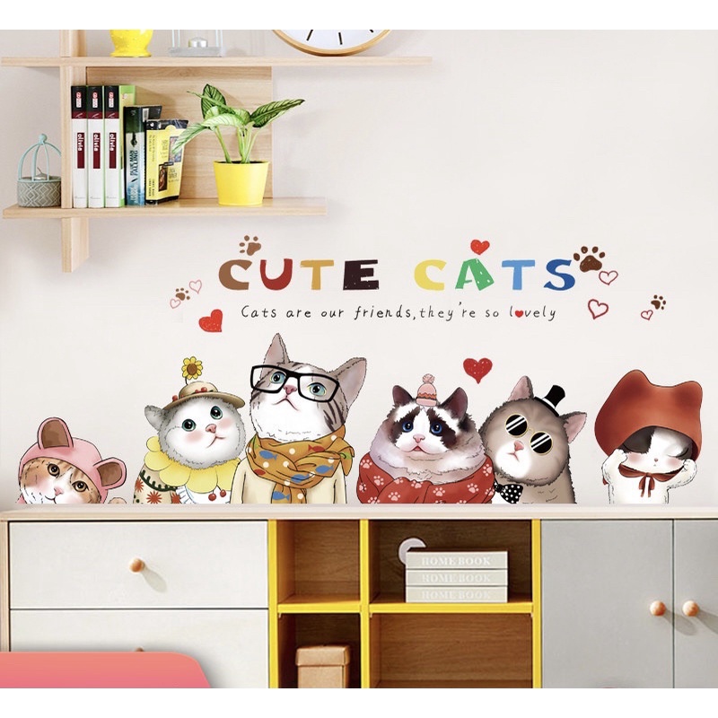 Decal dán tường đèn meo và đèn cây