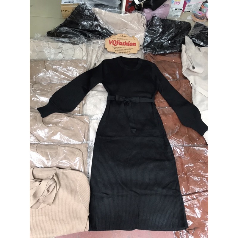 Váy len Quảng châu thắt nơ eo xinh xắn | BigBuy360 - bigbuy360.vn