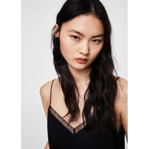 Áo 2 dây Mang0 phối viền ren