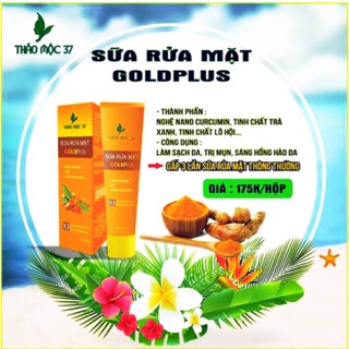[TẶNG NẠ TRẮNG DA] SỮA RỬA MẶT GOLD PLUS THẢO MỘC 37