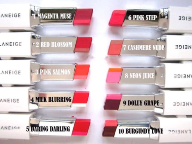 Son thỏi 2 màu lì Laneige Tow Tone Matte Lip Bar