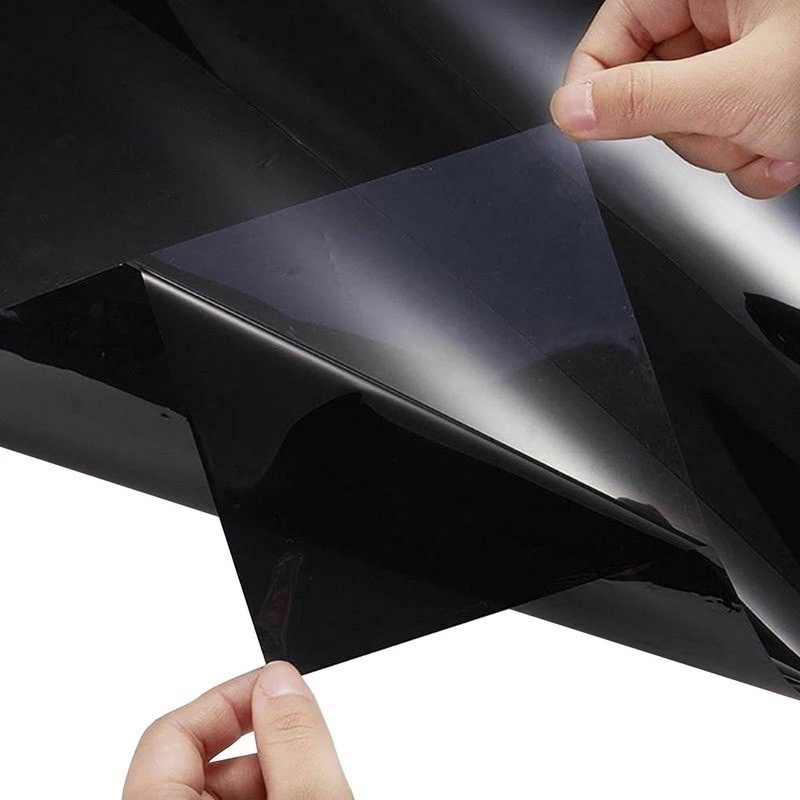 Miếng Dán Chống Nắng/ Chống Thấm Nước 20X150Cm 5% VL Màu Đen Cho Cửa Sổ Xe Hơi