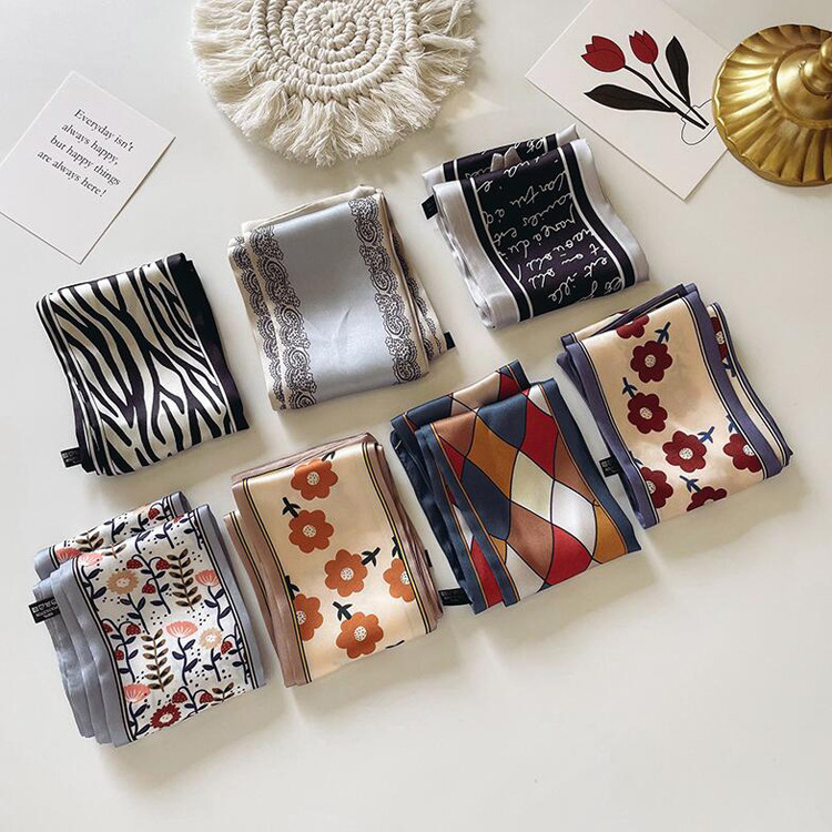 Khăn Lụa Buộc Tóc Nhiều Màu Hợp Thời Trang