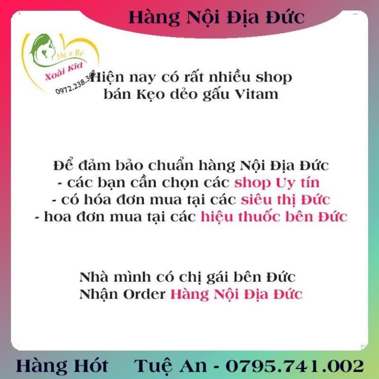Kẹo Gấu Bổ Sung Vitamin Tổng Hợp Cho Trẻ Mivolis, Vị Trái Cây, 60 Viên - Nội Địa Đức Đủ Bill .