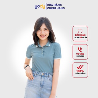 Áo Polo Nữ Airy Cool Bo Kẻ Yody Cao Cấp Siêu Đẹp - APN4014