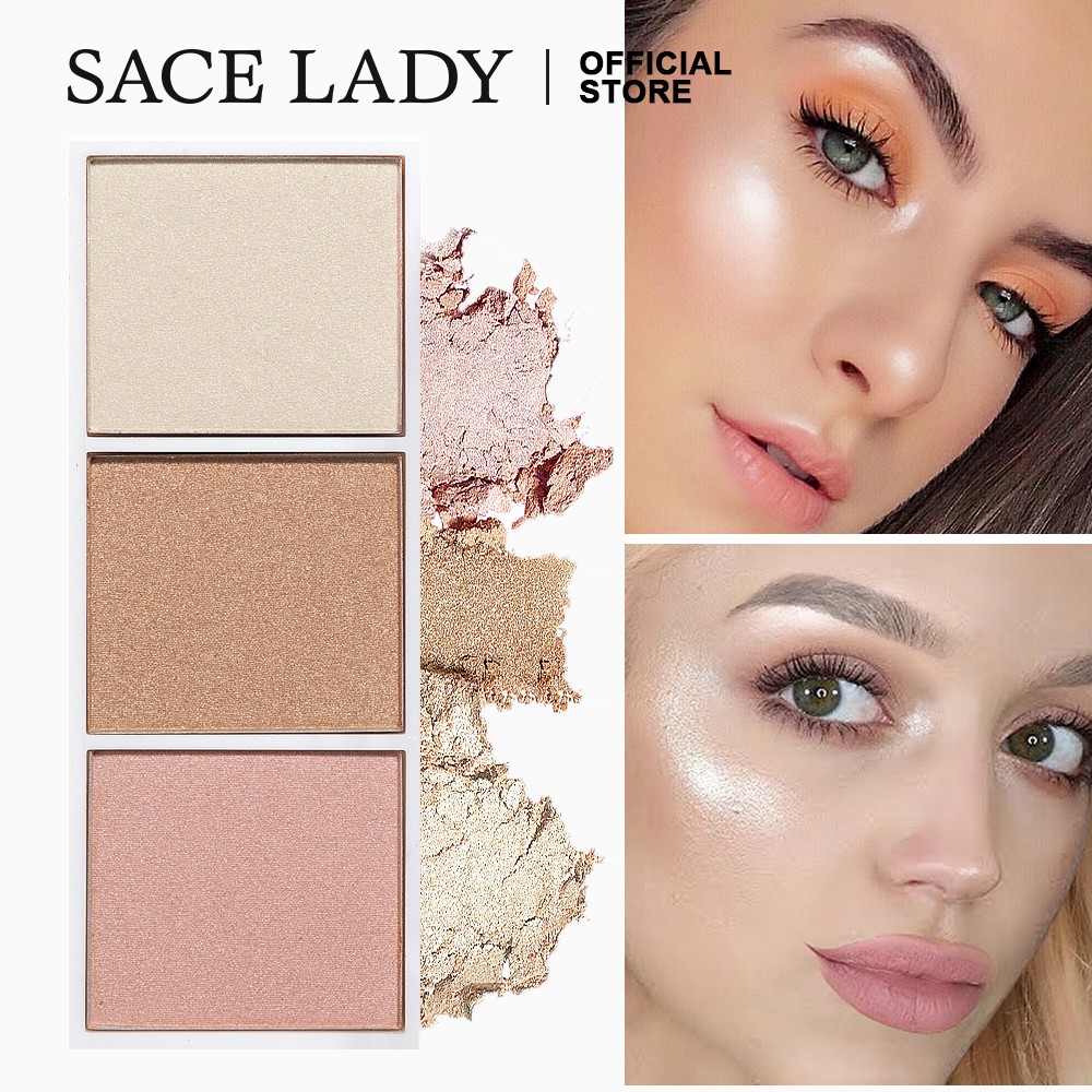 Bảng phấn tạo khối SACE LADY 3 màu sắc kết hợp chuyên dụng dành cho trang điểm 4.5g | BigBuy360 - bigbuy360.vn