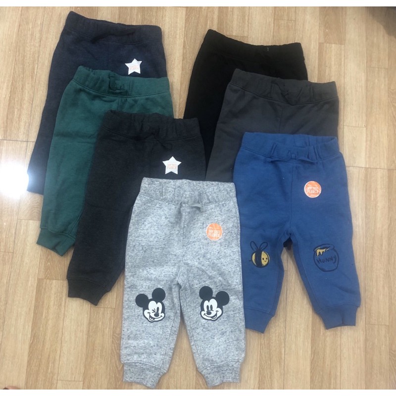 Quần dài bé trai nỉ bông nỉ da cá Jogger Jumping Beans size 12 tháng đến 5 tuổi.chọn màu