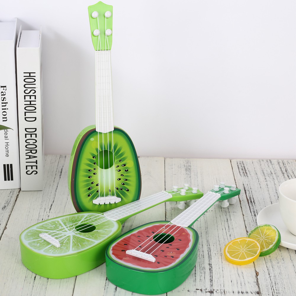 Đồ chơi Đàn Guitar Mini-Ukulele Foxi phát nhạc và nhạc cụ -Bé vừa chơi vừa học phát triển trí tuệ-Bé thỏa