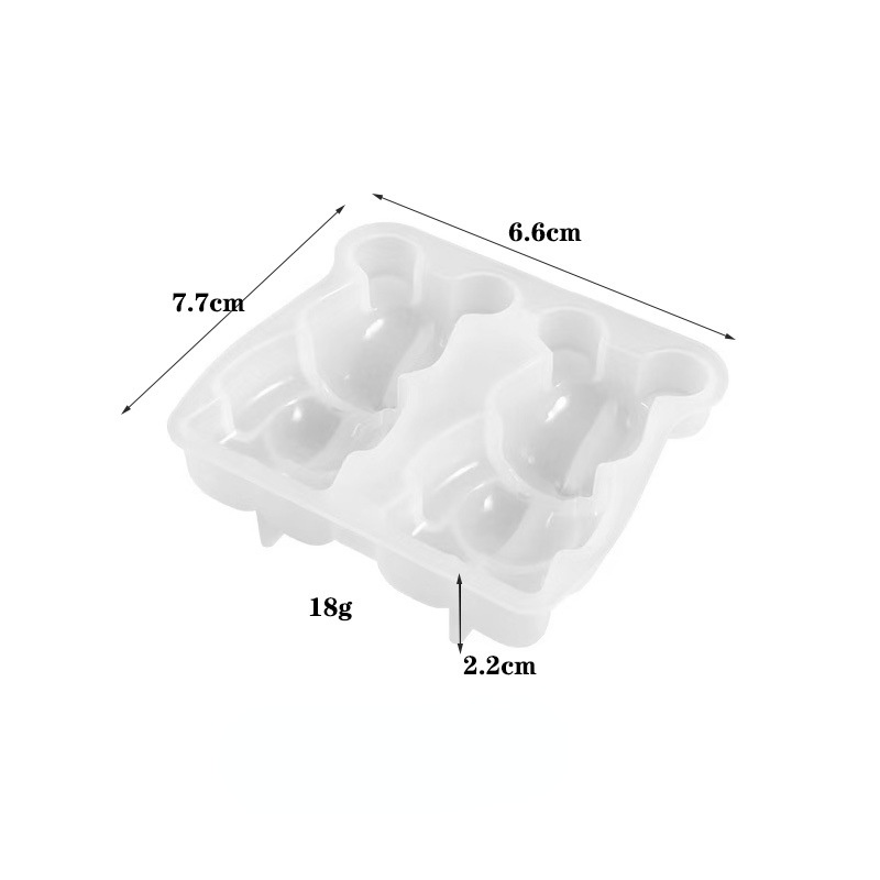 Khuôn Silicone Làm Thạch Cao Hình Gấu Hoạt Hình Đáng Yêu