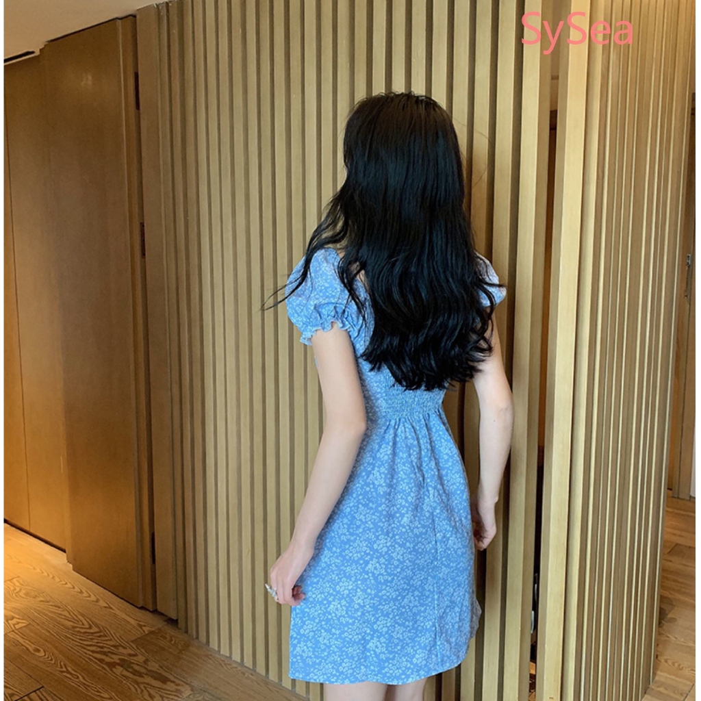 Women Floral Fairy Dress Summer Vintage Dress