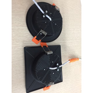 ĐÈN LED ÂM TRẦN VỎ ĐEN 7W ASIA
