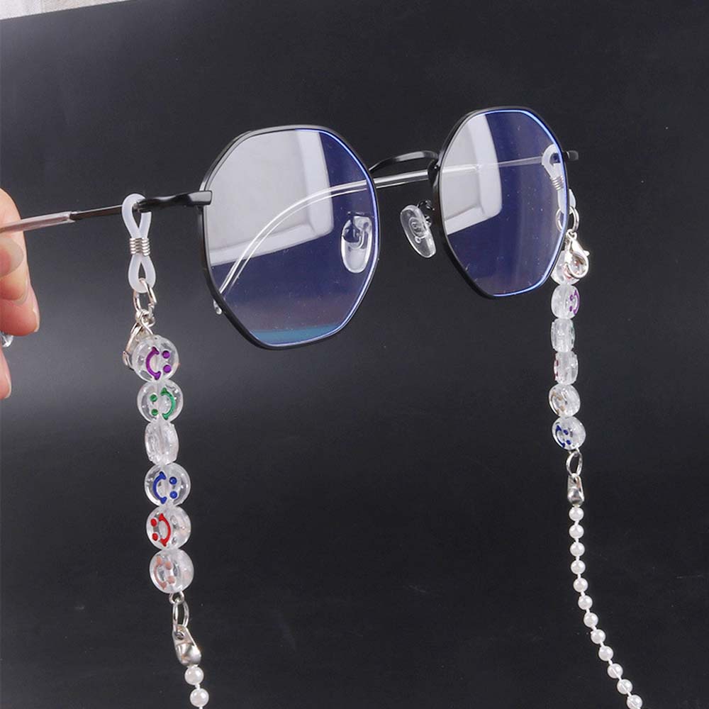 Dây đeo mắt kính bảo vệ chống thất lạc bằng nhựa resin hình mặt cười 2LIFE