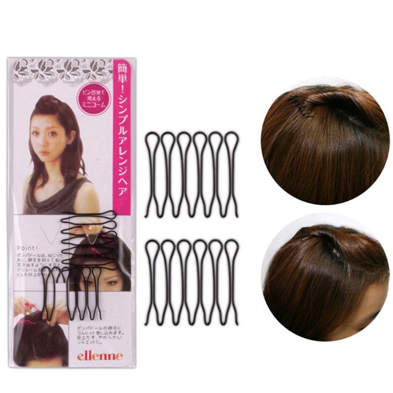 Xước ghim cài tóc, cài tóc con trước và sau gáy loại dài