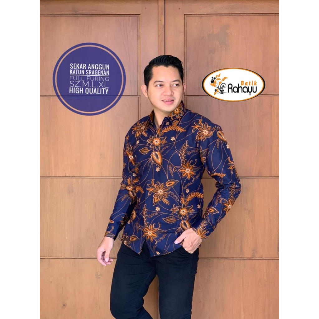 Áo Sơ Mi Hàng Đầu SEKAR Duyên Dáng Viền batik solo / masbatiksolo