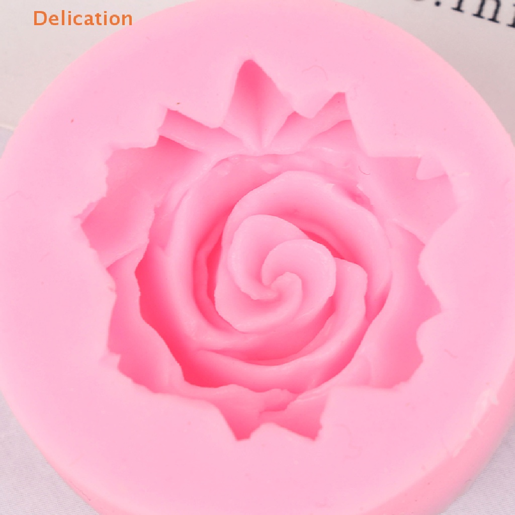 Khuôn Silicone Tạo Hình Hoa Hồng 3D Trang Trí Bánh