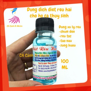 Dung dịch diệt rêu chùm đen CÁ XINH 100 ML cho hồ bể thủy sinh