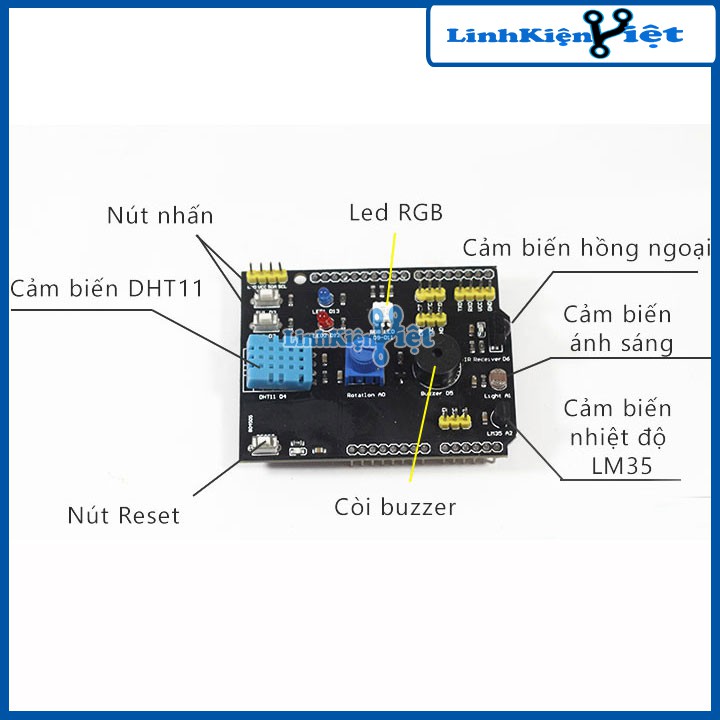 Bo Tích Hợp 9 In 1 Tương Thích Arduino UNO R3