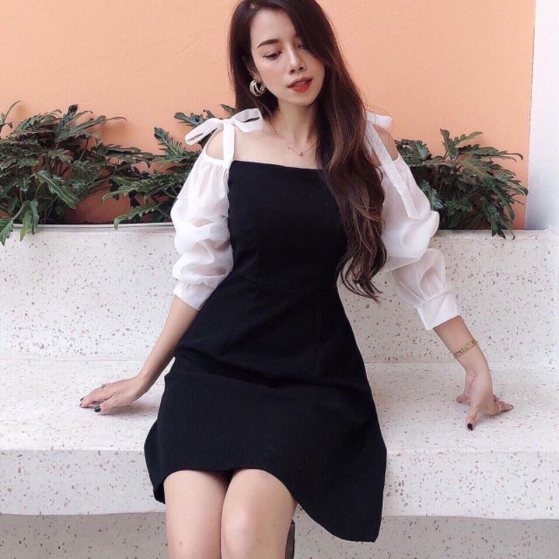 váy tiểu thư rớt tay siêu xinh | BigBuy360 - bigbuy360.vn