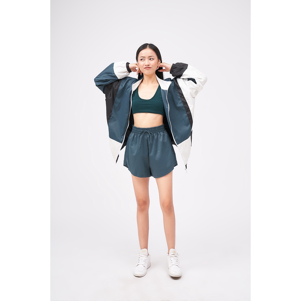 DOTTIE - Quần short vải dù nữ vải xanh Q0234