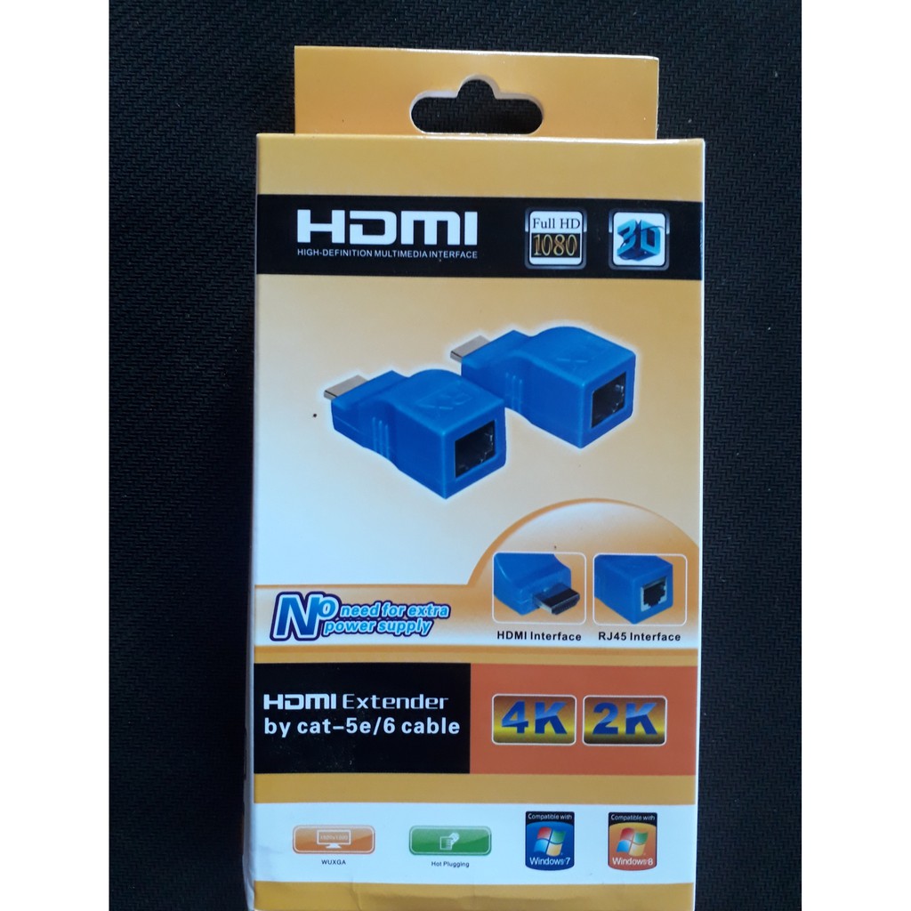 Bộ HDMI to lan 30m. HDMI kéo dài 30m