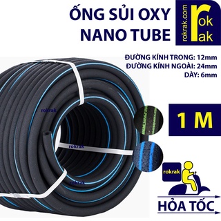 Ống sủi khí oxy Nano Tube (RokRak Nanotube sọc xanh dương hoặc xanh lá) tạo bọt mịn bền rẻ cho đảo kaldnes nuôi cá
