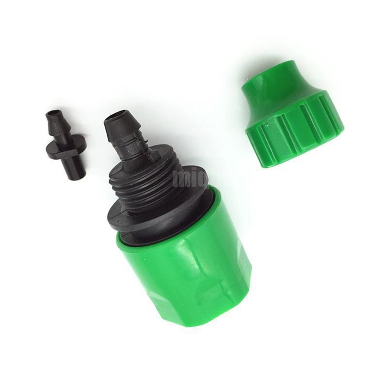 Đầu nối chuyển ren 27, 21 sang dây tưới cây 4/7, dây rửa xe 8/11 (xanh)