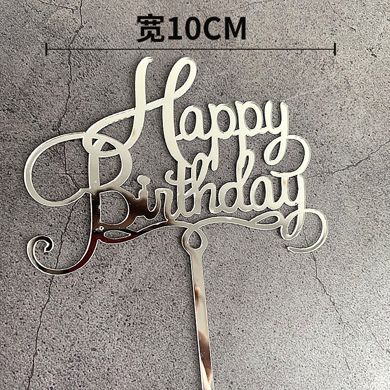 Thanh Gắn In Chữ Happy Birthday Dùng Trang Trí Bánh Kem