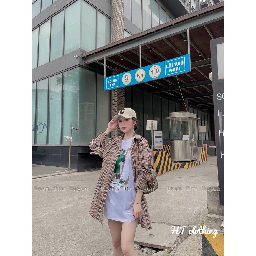 Set áo sơ mi BBR và áo pull cotton tàu mickey LV, ảnh chụp thật rõ nét set 2 chi tiết ạ,áo phông,áo thun, áo cotton