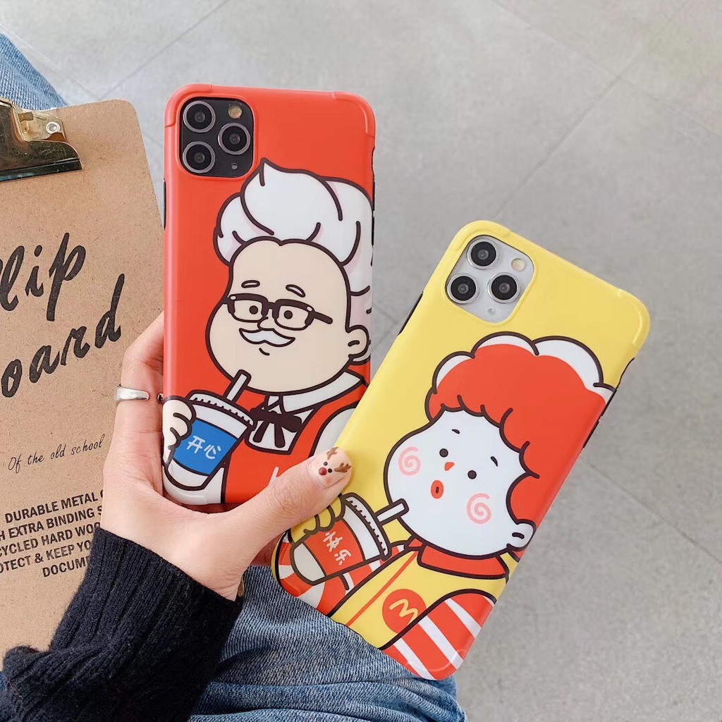 Ốp Điện Thoại Mềm Chống Nứt Họa Tiết Mcdonalds Và Kfc Cho Iphone