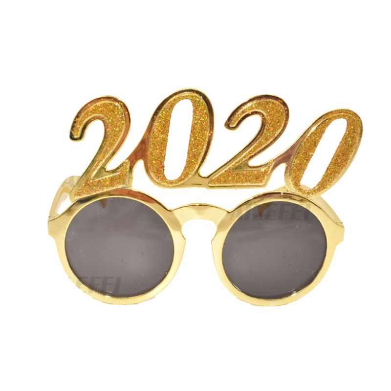 Mắt Kính Phối Kim Tuyến Vui Nhộn Mừng Năm Mới 2020