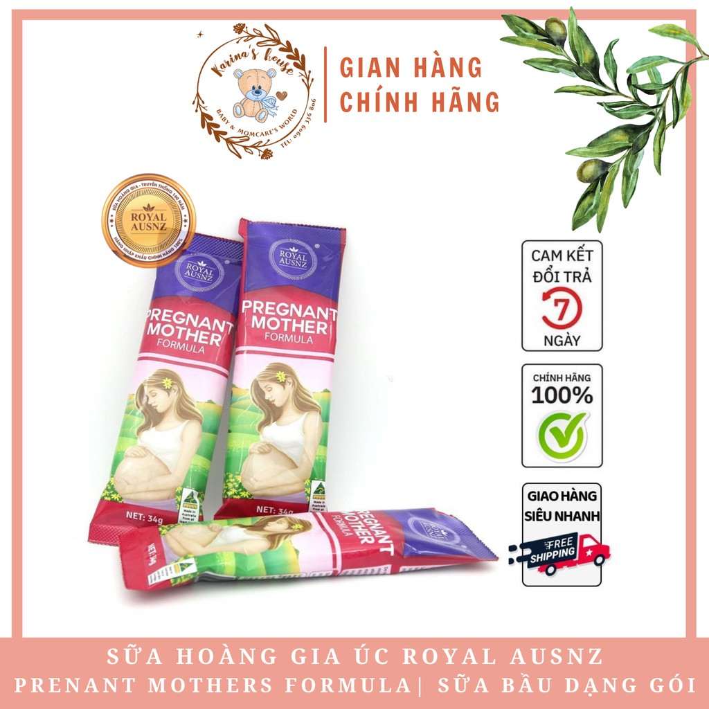 SỮA BẦU HOÀNG GIA ÚC ROYAL AUSNZ Dạng gói 34g/gói