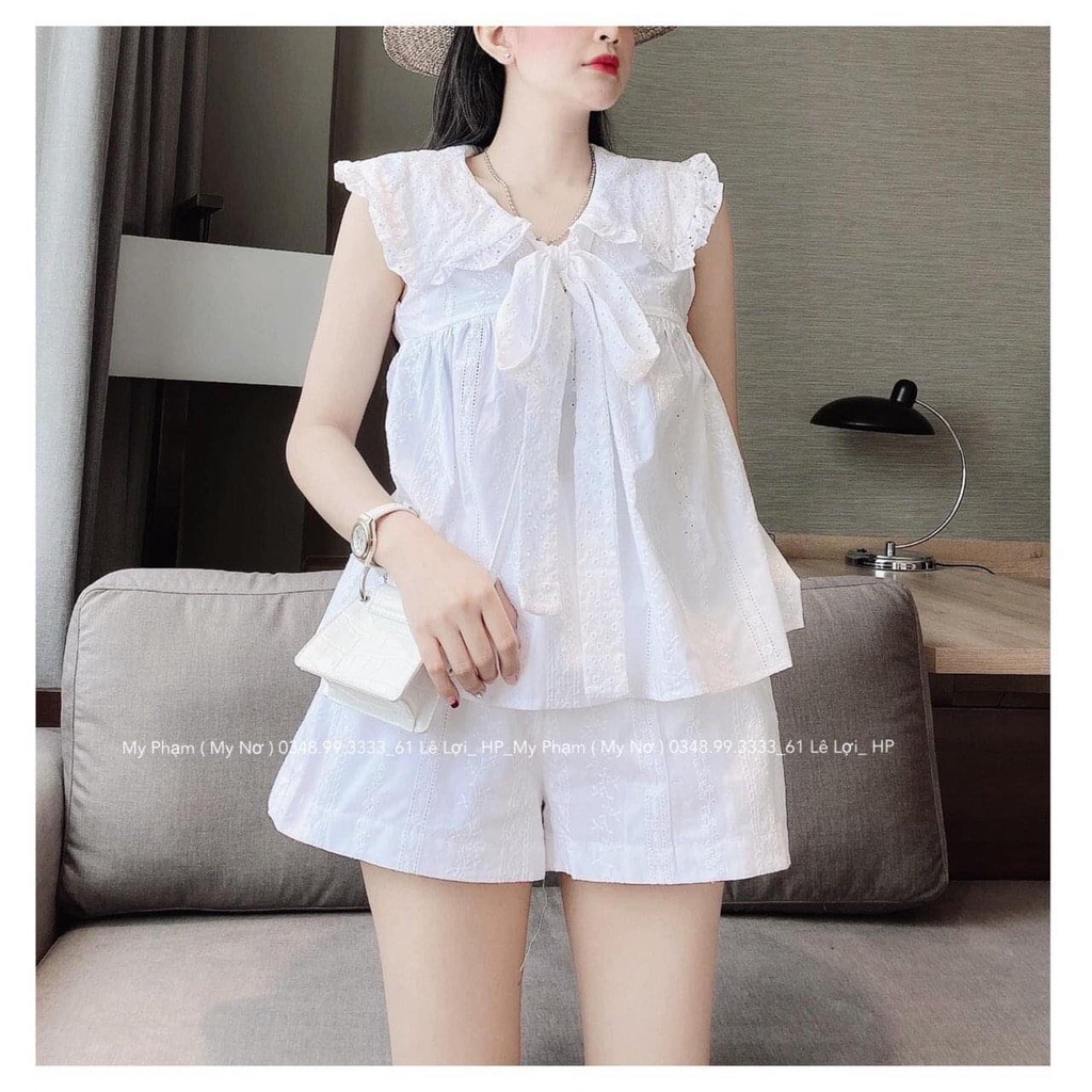 Set trắng nơ buộc cao cấp loại 1