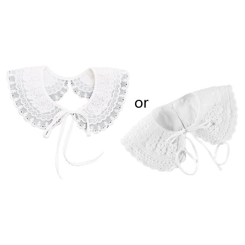 Cổ Áo Ren Thêu Họa Tiết Có Thể Tháo Rời Độc Đáo Thời Trang Cho Nữ