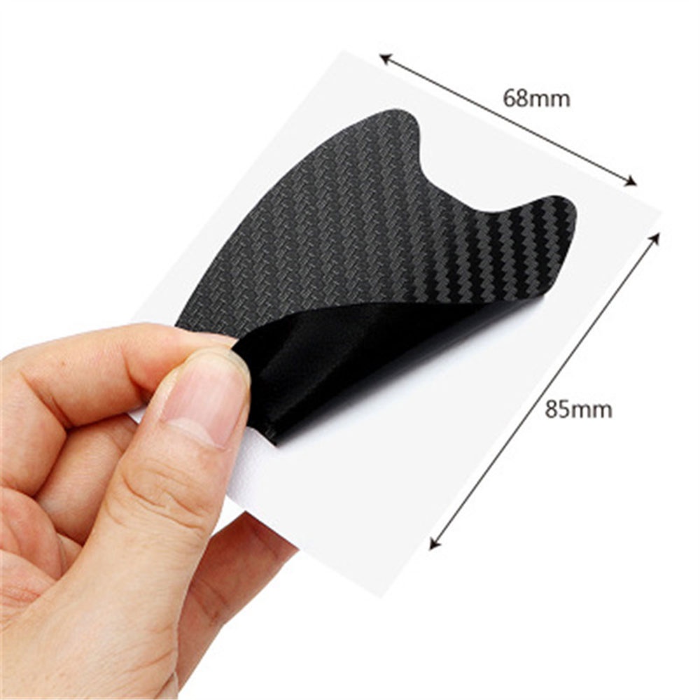 Bộ 4 Miếng Dán Sợi carbon Chống Trầy Cho Tay Cầm Cửa Xe Hơi