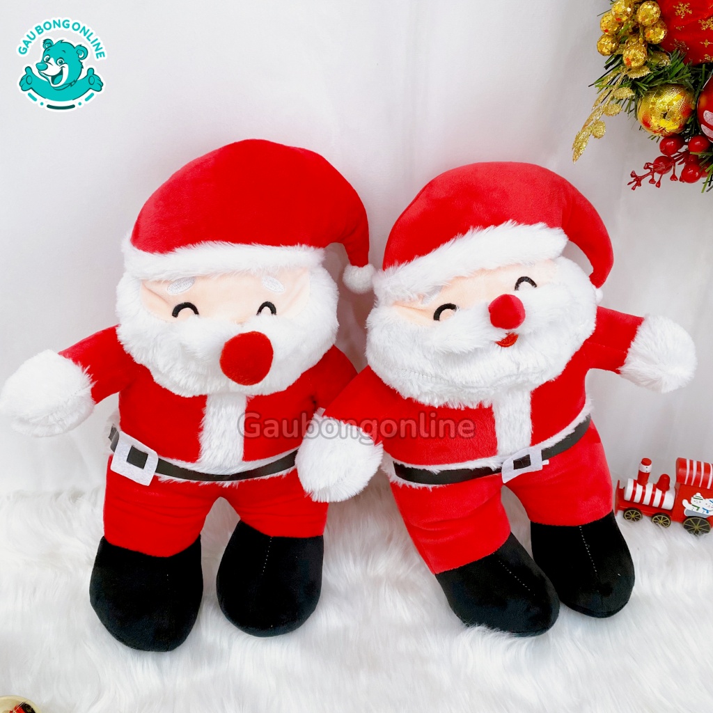 Gấu Bông Ông Già Noel Đứng Cao Cấp Siêu Dễ Thương Kích Thước 45cm