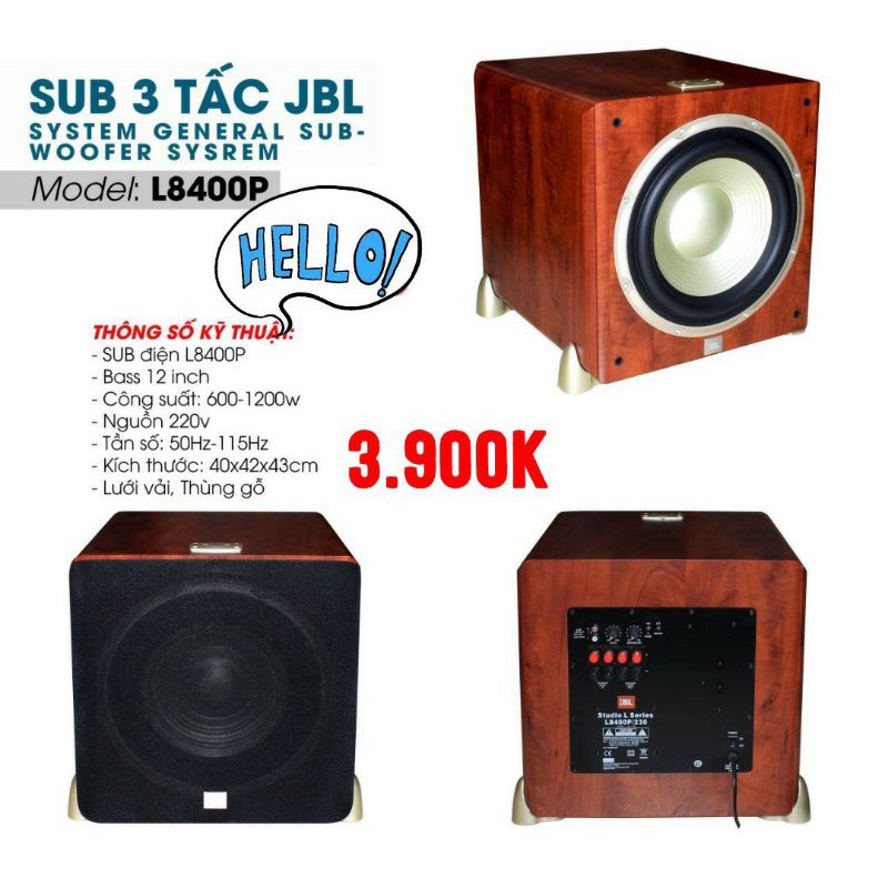 Loa Sub JBL 8400P (bass 30)