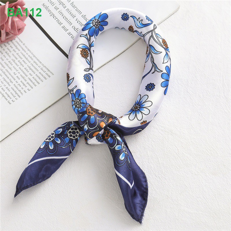 Khăn Bandana khổ vuông 50x50cm làm áo yếm, quàng đầu, tạo kiểu - Khăn vuông lụa TEMI206