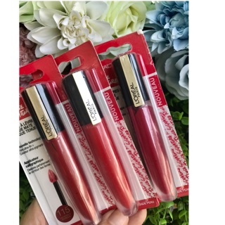 L'oreal Rouge Signature 3 màu Đỏ cam, Đỏ thuần và Hồng đỏ tuyệt đẹp