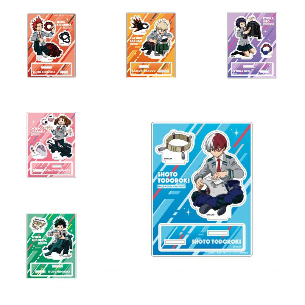 Standee BOKU NO HERO ACADEMIA Mô hình Học Viện Anh Hùng mica acrylic anime chibi 2 mảnh