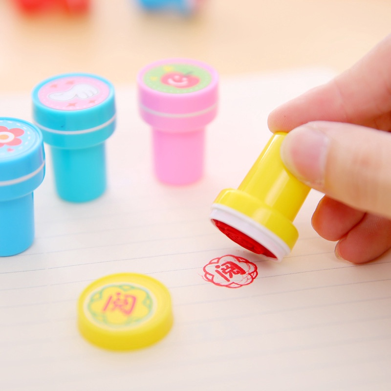 Bộ Con Dấu In Hình Biểu Cảm Khuôn Mặt Sáng Tạo Giáo Dục Cho Mẹ Và Bé