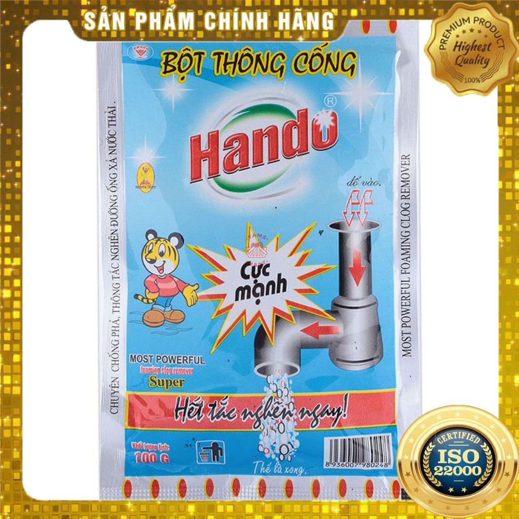 [ Yams Mart ] Bột Thông Tắc Hầm Cầu Hando Gói 100G-