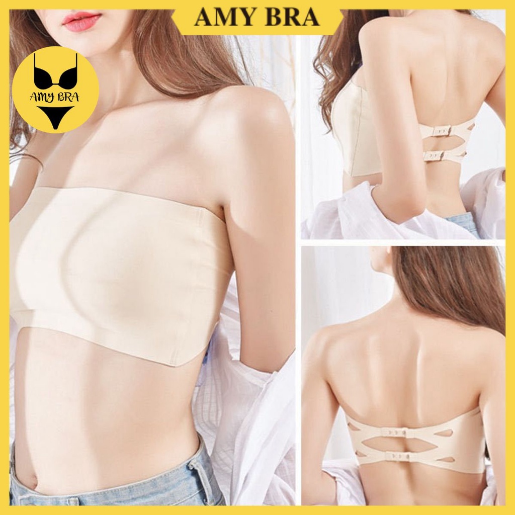 Áo Bra Su Không Dây  💖FREESHIP💖 Bra Đúc Su Cài Sau Mát Lịm, Áo lót su AMYBRA -8883