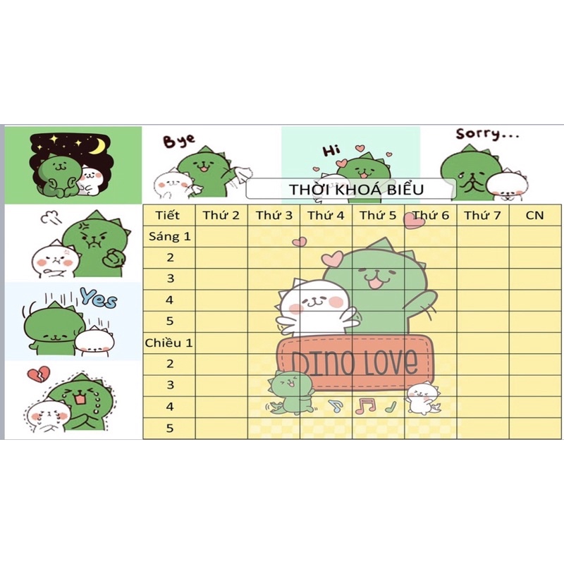 thời khoa biểu decan kute