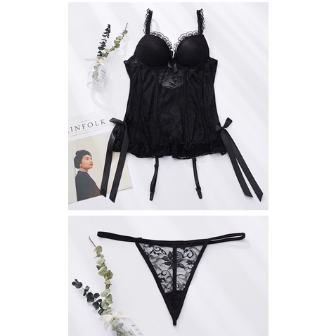 Set đồ ngủ gợi cảm playsuits nữ hoàng bóng đêm kèm quần chip | BigBuy360 - bigbuy360.vn