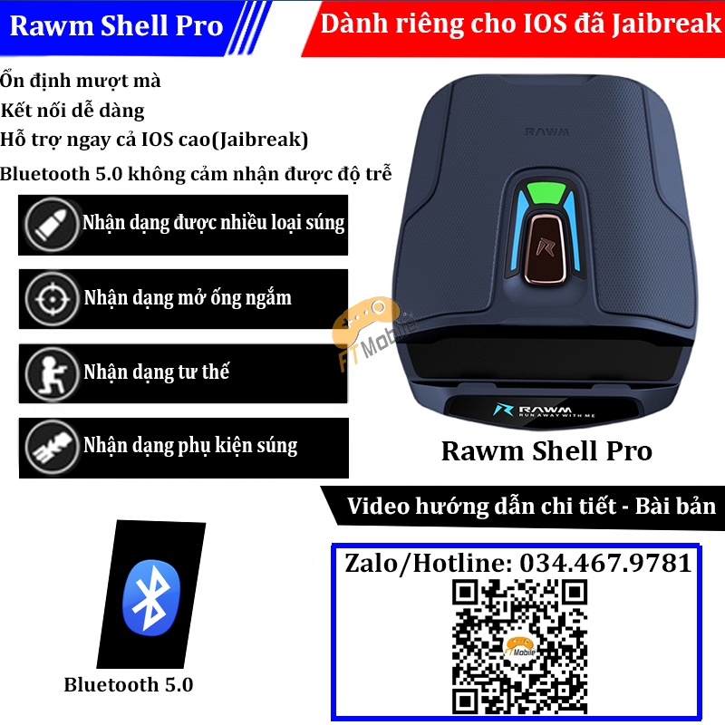 Rawm shell pro - Bộ chuyển đổi chơi game nhận dạng thông minh dành cho ios cao đã jaibreak FTMOBILE