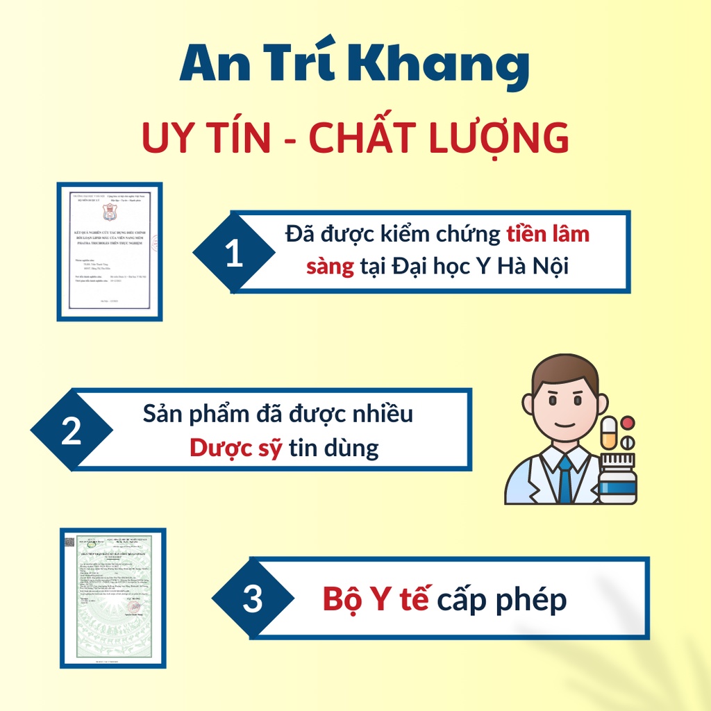 An Trí Khang viên uống bổ não, hỗ trợ điều trị rối loạn tiền đình- hộp 30 viên
