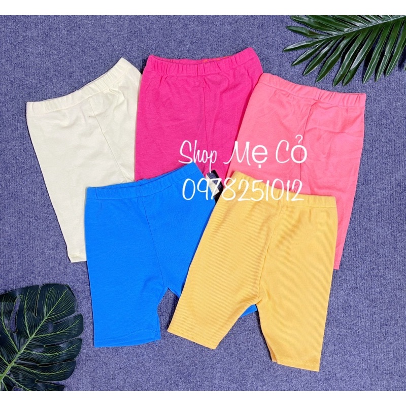 Combo 3 Quần Ngố Thun Cho Bé Gái Thoải Mái Phối Đồ