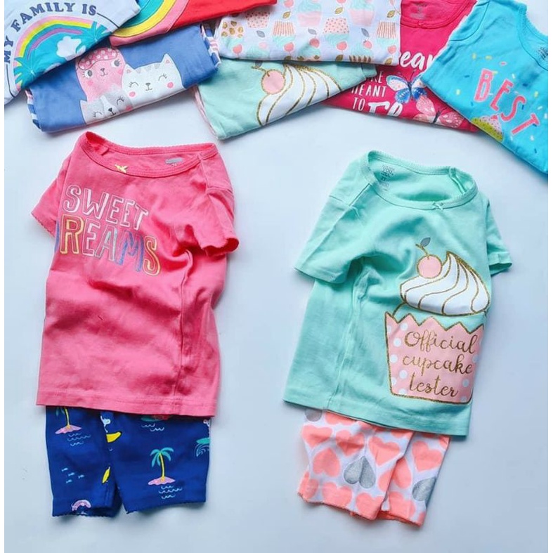 ( chọn mẫu ) Bộ bé gái mặc hè cotton borip siêu xinh xuất dư xin